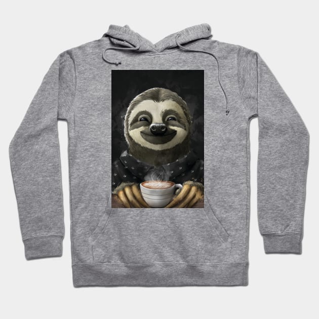 Sloth Hoodie by RubyArt